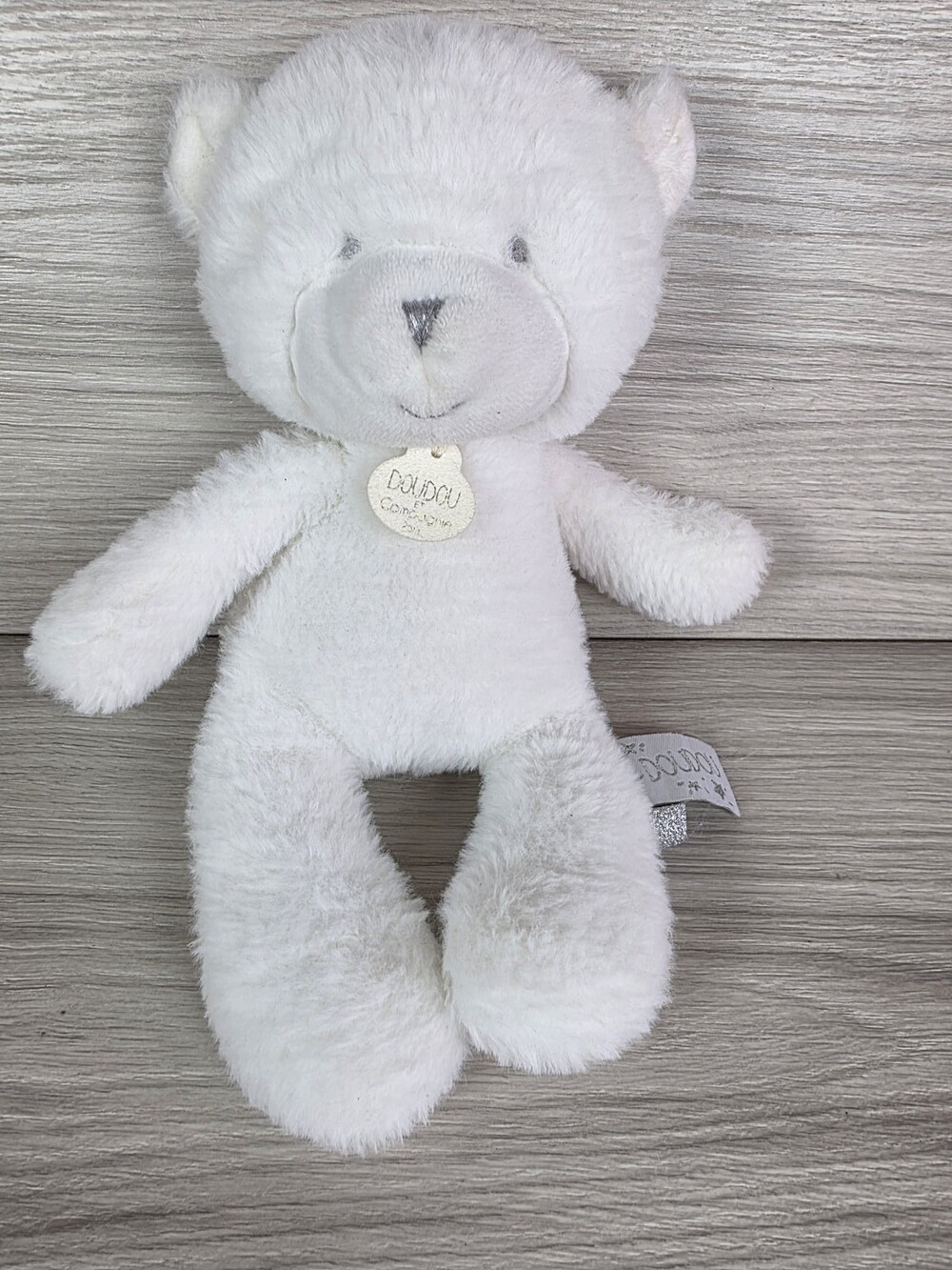 Doudou et Compagnie Plush Bear w Metallic Thread Accents Paris 12" SU26